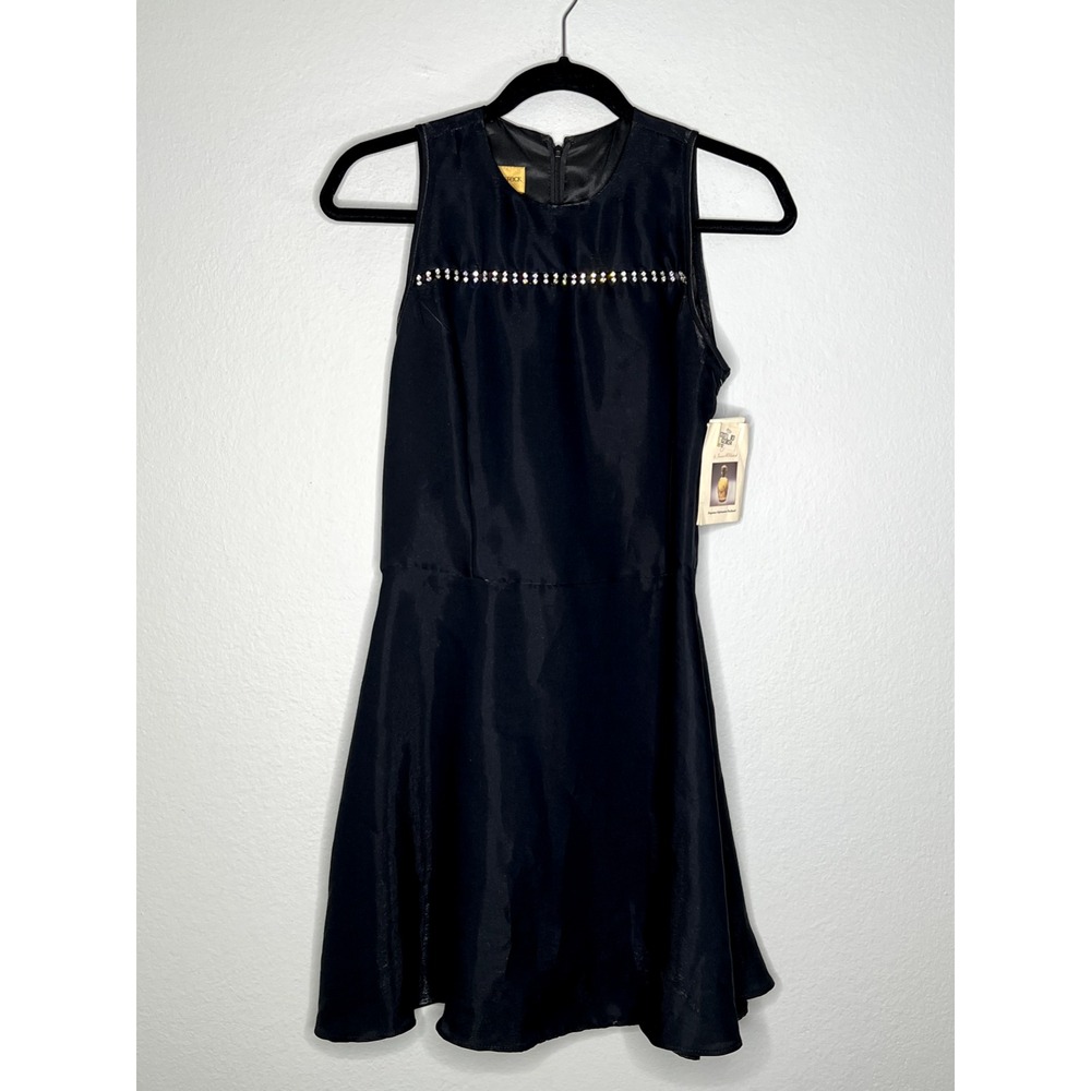 NWT Jessica‎ McClintock Dress Vintage Black Sleeveless Fit & Flare Sz. 10 Party